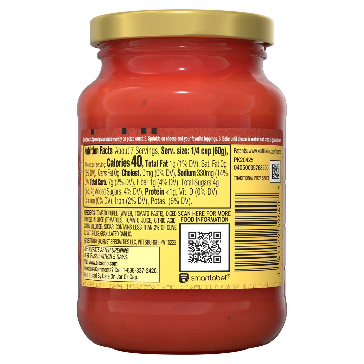 Classico Traditional Pizza Sauce; image 6 of 9