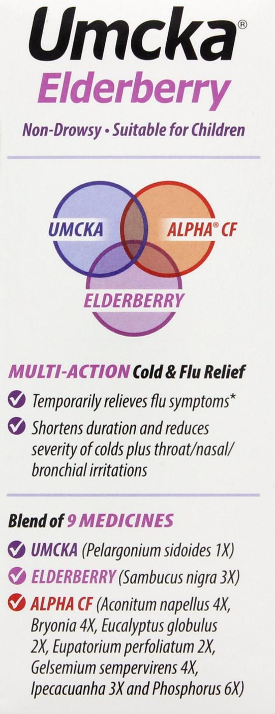Nature's Way Umcka Cold + Flu Relief Elderberry Syrup - Berry Flavor; image 2 of 4