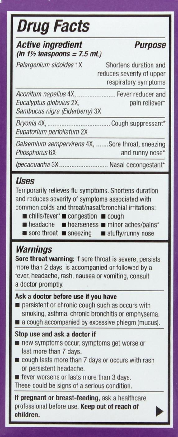 Nature's Way Umcka Cold + Flu Relief Elderberry Syrup - Berry Flavor; image 3 of 4