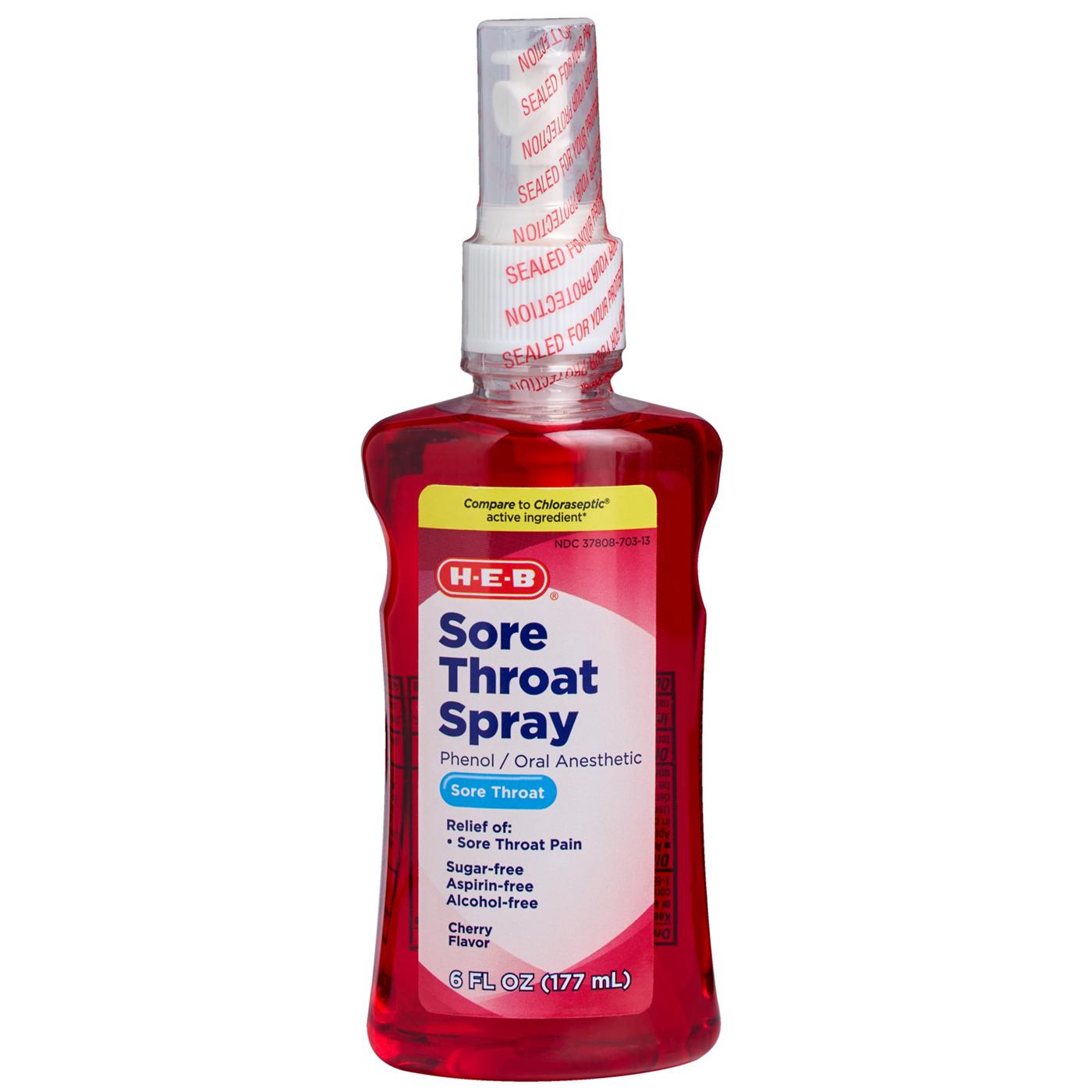 H-E-B Sore Throat Spray – Cherry; image 1 of 3
