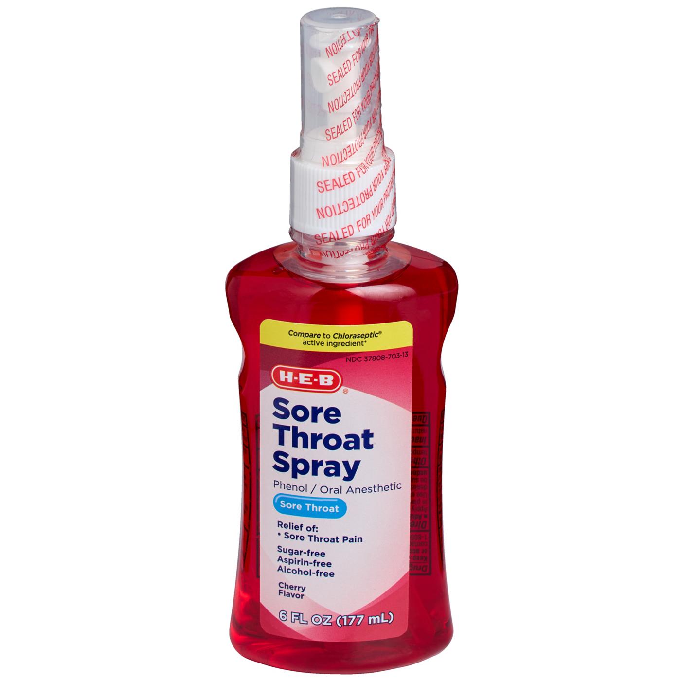 H-E-B Sore Throat Spray – Cherry; image 2 of 3
