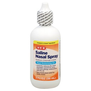 H-E-B Saline Nasal Spray, 3 oz