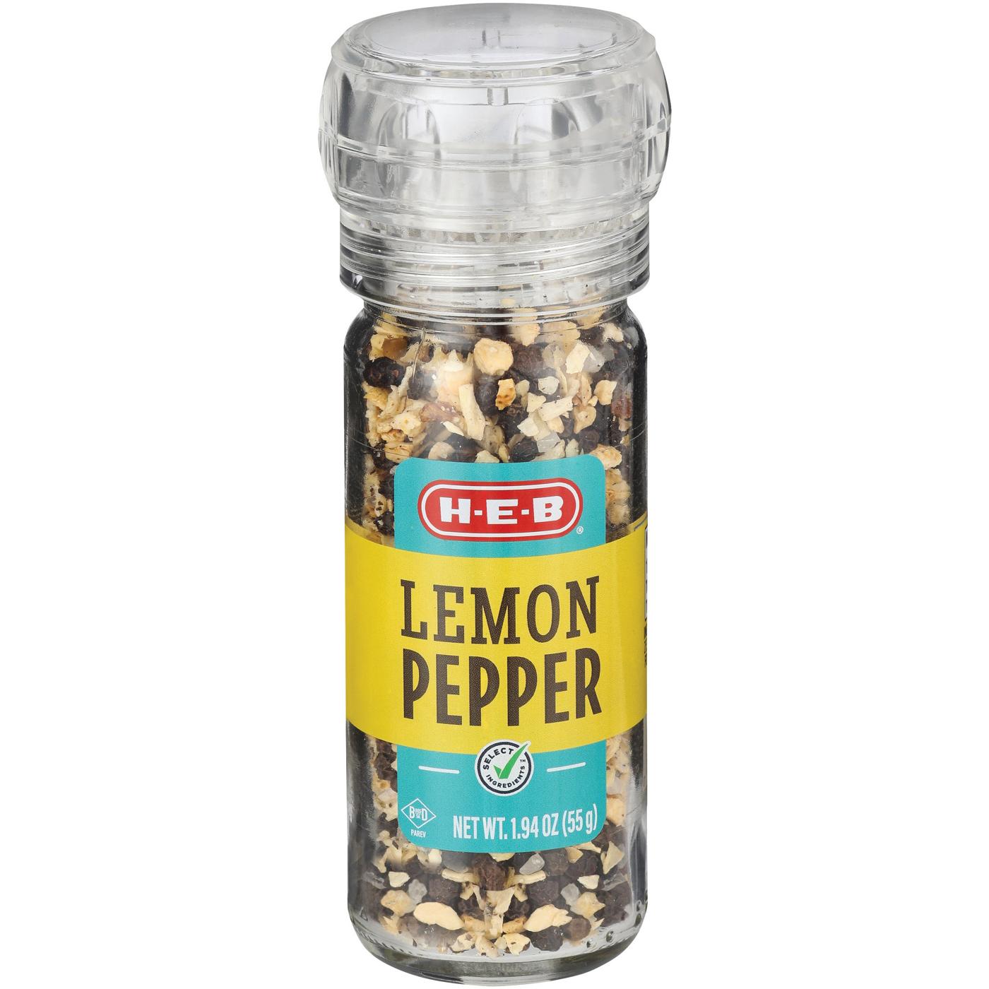 HEB Lemon Pepper Grinder Shop Herbs & Spices at HEB