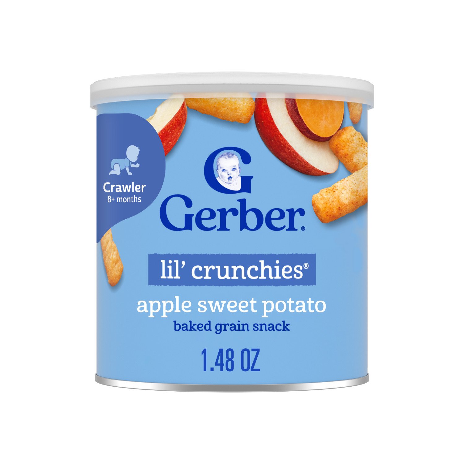 Gerber Snacks for Baby Lil Crunchies - Apple Sweet Potato, 1.48 oz