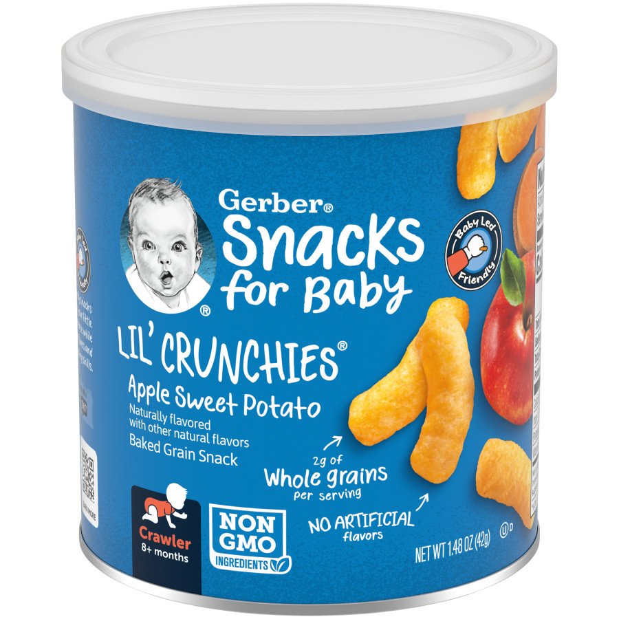 Gerber Snacks for Baby Lil Crunchies - Apple Sweet Potato - Shop ...