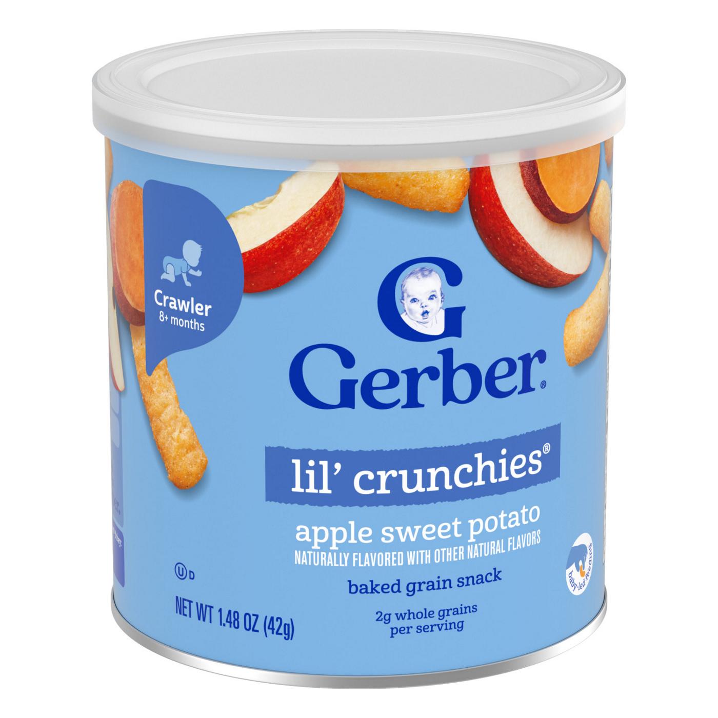 Gerber Snacks for Baby Lil Crunchies - Apple Sweet Potato; image 3 of 8
