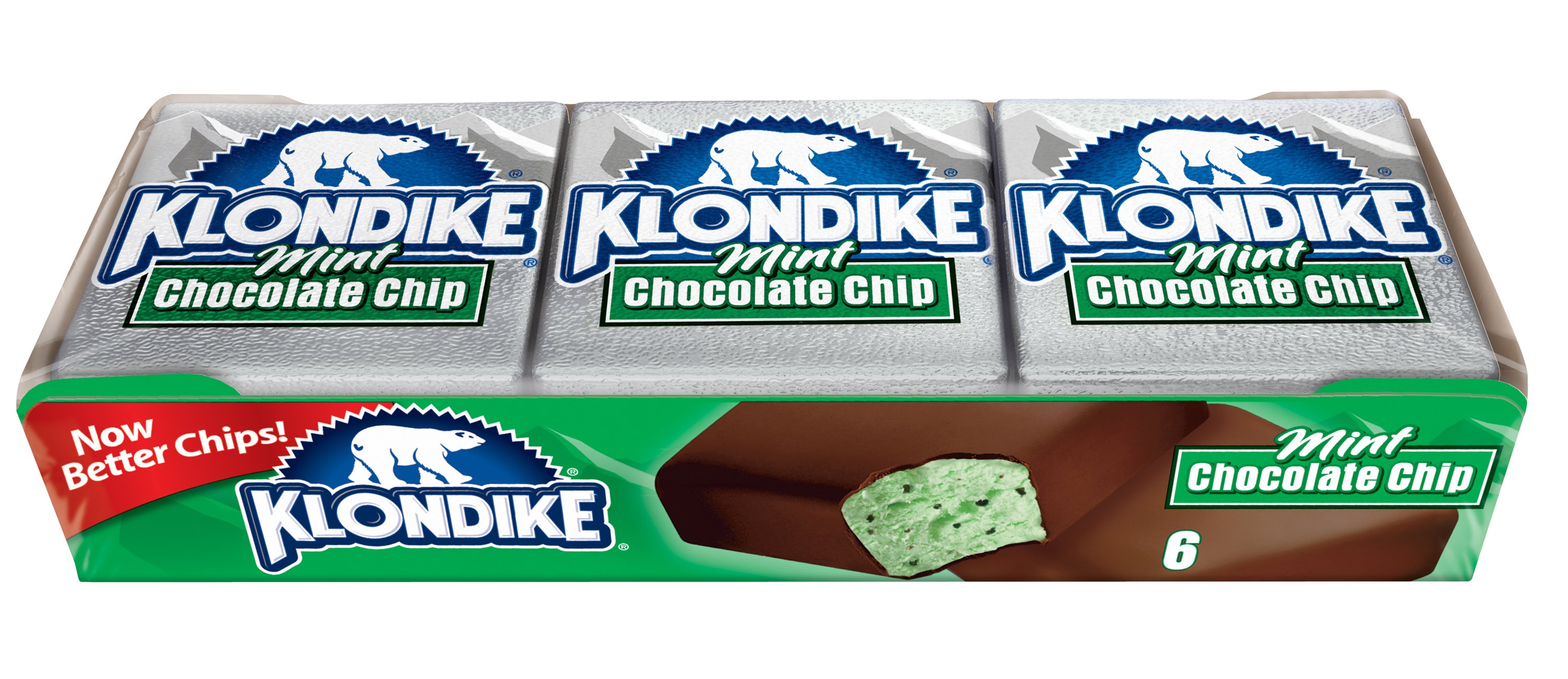 Klondike Mint Chocolate Chip Ice Cream Bars Shop Ice Cream At H E B