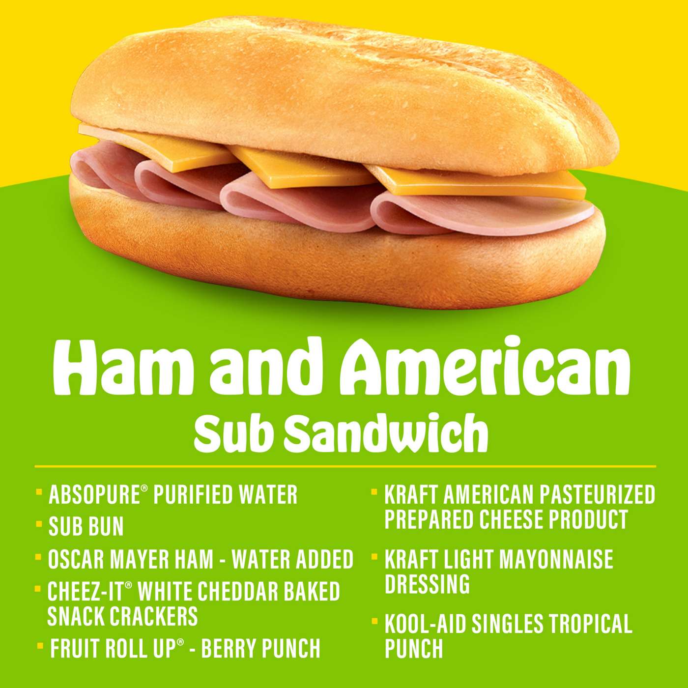 Lunchables Uploaded Meal Kit - Ham & American Sub Sandwich; image 5 of 5