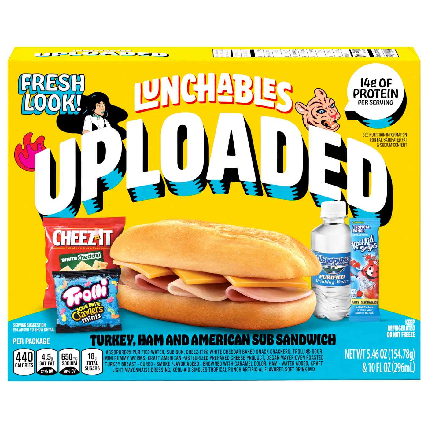 Lunchables Uploaded Meal Kit - Turkey Ham & American Sub Sandwich; image 2 of 5