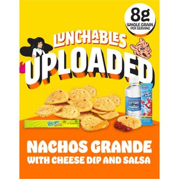 Lunchables Uploaded Nachos Grande Meal Kit, Fruit Roll Up Sour, & Kool-Aid Tropical Punch, Box
