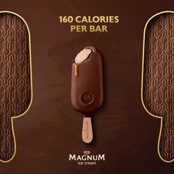 Magnum Mini Double Caramel Ice Cream Bars, 6 ct