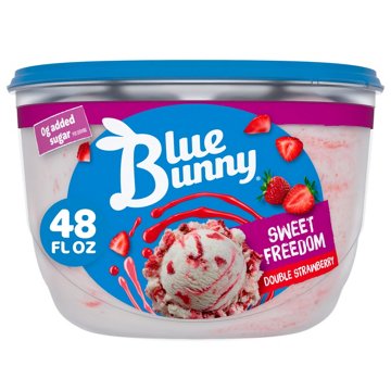 Blue Bunny Sweet Freedom No Added Sugar Double Strawberry Reduced Fat Ice Cream