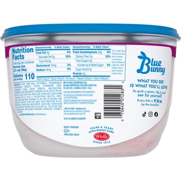Blue Bunny Sweet Freedom No Added Sugar Double Strawberry Reduced Fat Ice Cream