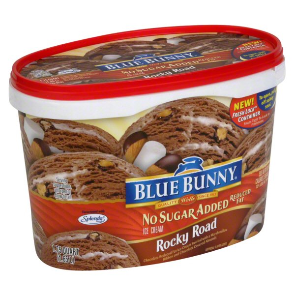 Blue Bunny No Sugar Added Rocky Road Ice Cream Shop Ice Cream At H E B 5482