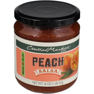 Central Market Mild Peach Salsa, 16 oz
