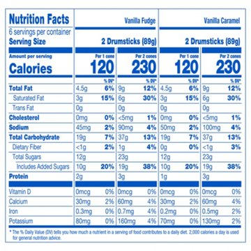 Nestle Drumstick Lil' Drums Vanilla Swirls Sundae Cones Variety Pack, 12 ct