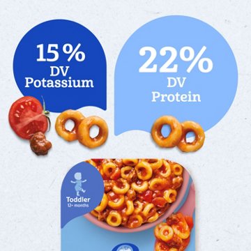 Gerber Mealtime for Toddler - Spaghetti Rings in Meat Sauce, 6 oz