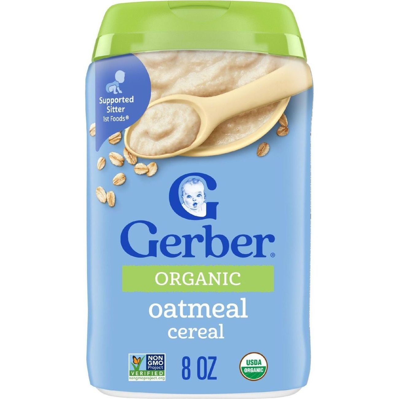 Gerber Organic For Baby Grain And Grow Oatmeal Cereal Shop Baby Food