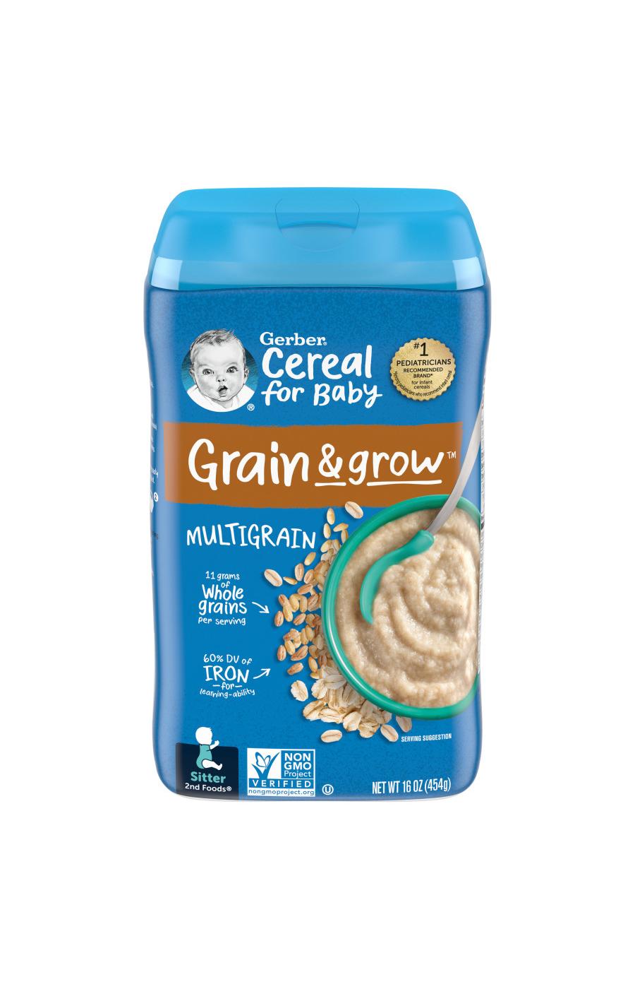 Gerber Cereal for Baby Grain & Grow - Multigrain; image 1 of 8