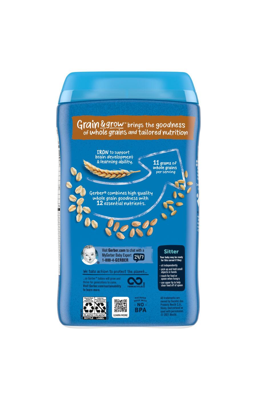 Gerber Cereal for Baby Grain & Grow - Multigrain; image 7 of 8