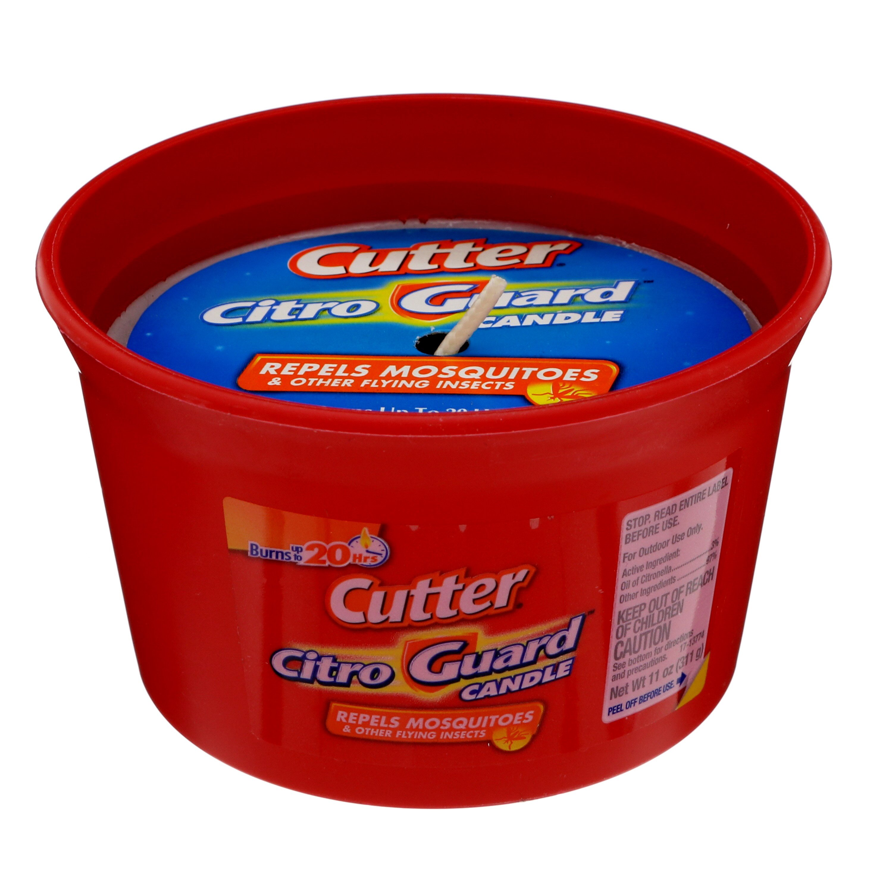 Cutter Citro Guard Red Ceramic Citronella Candle Shop Pest Control at HEB