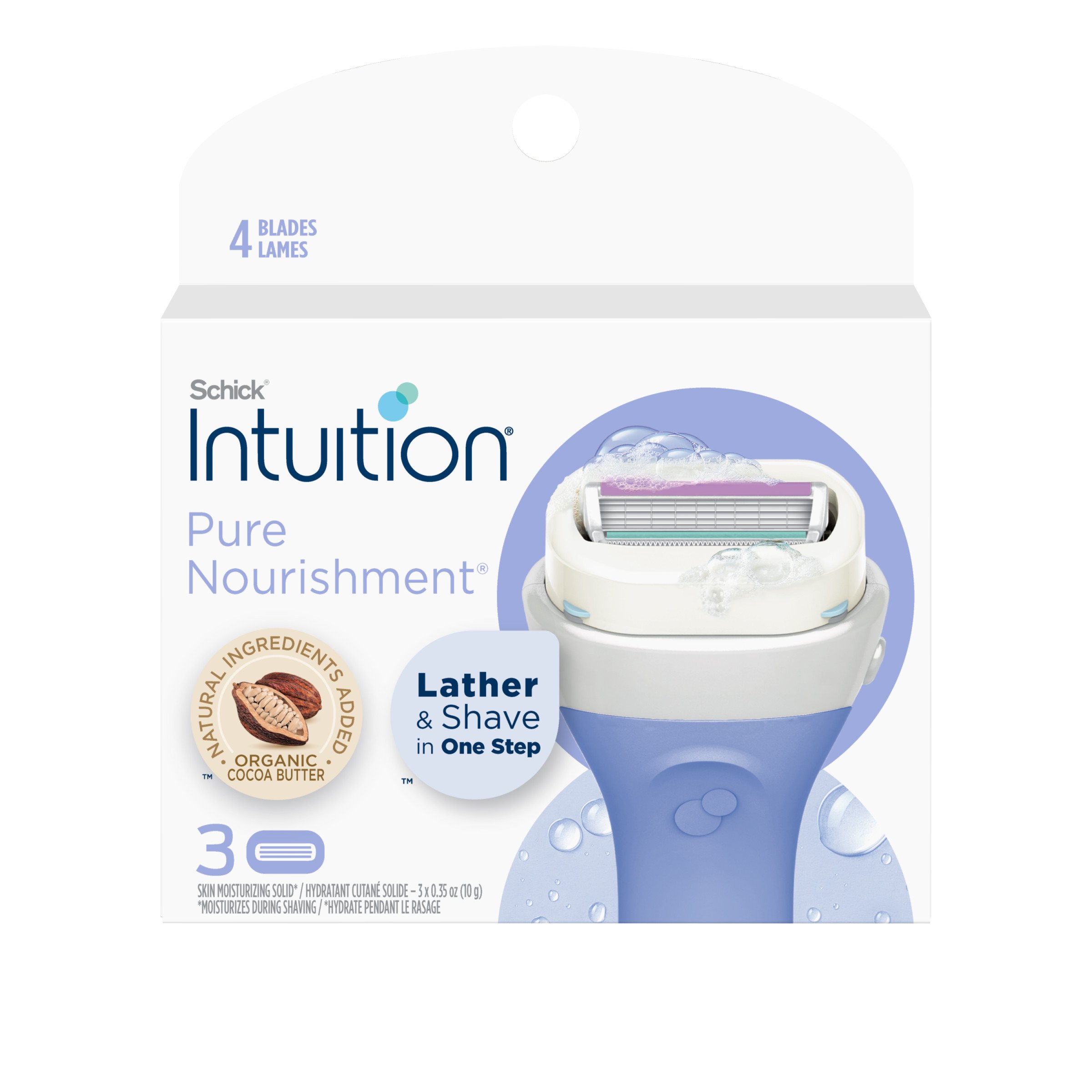 Schick Intuition Pure Nourishment Women S Razor Blade Refills Shop Shaving Hair Removal At H E B