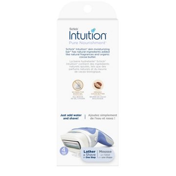Schick Intuition Pure Nourishment with Shea Butter Women's Razor Kit + 2 Blade Refills