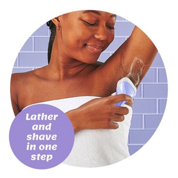 Schick Intuition Pure Nourishment with Shea Butter Women's Razor Kit + 2 Blade Refills