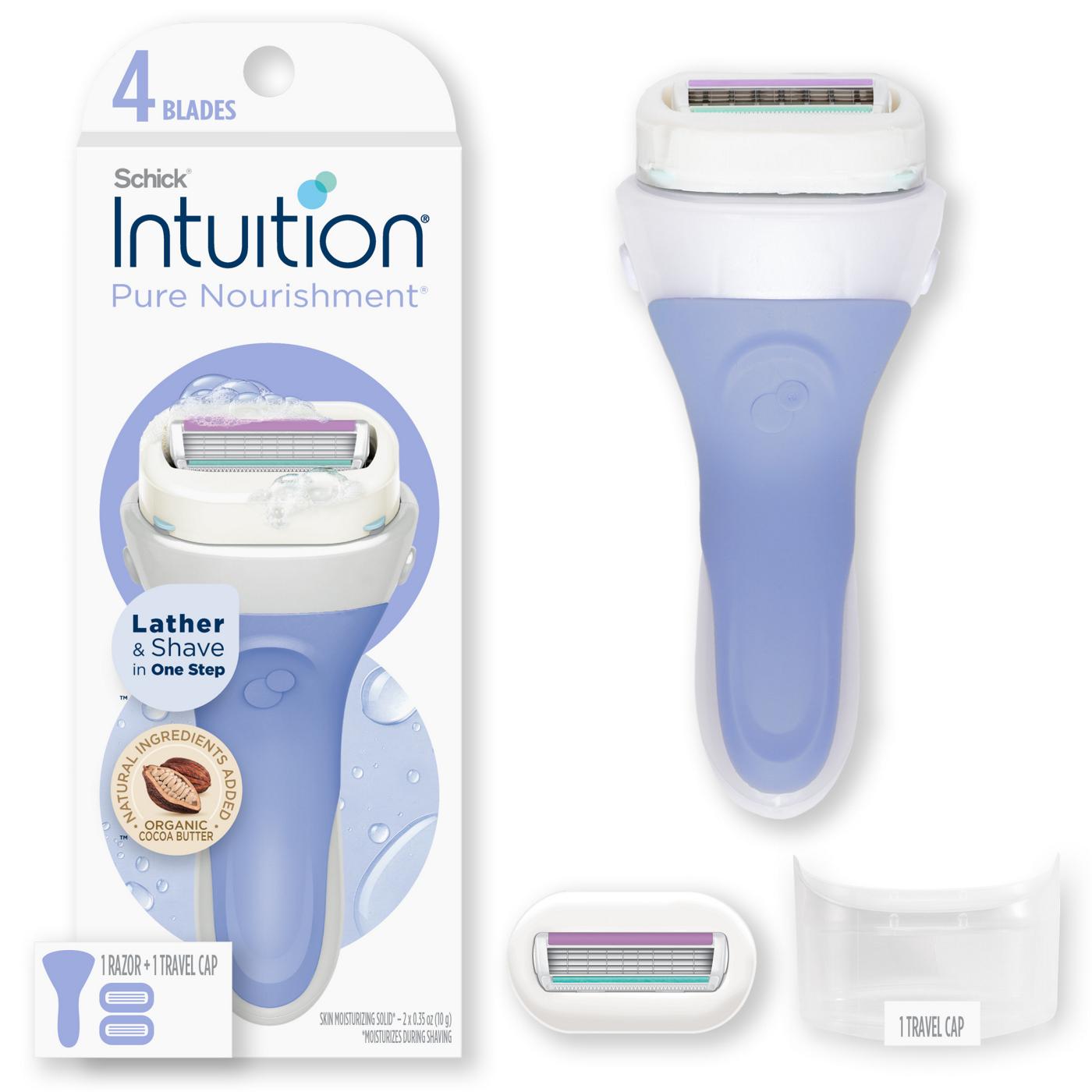 Schick Intuition Pure Nourishment Razor + 2 Blade Refills; image 8 of 9