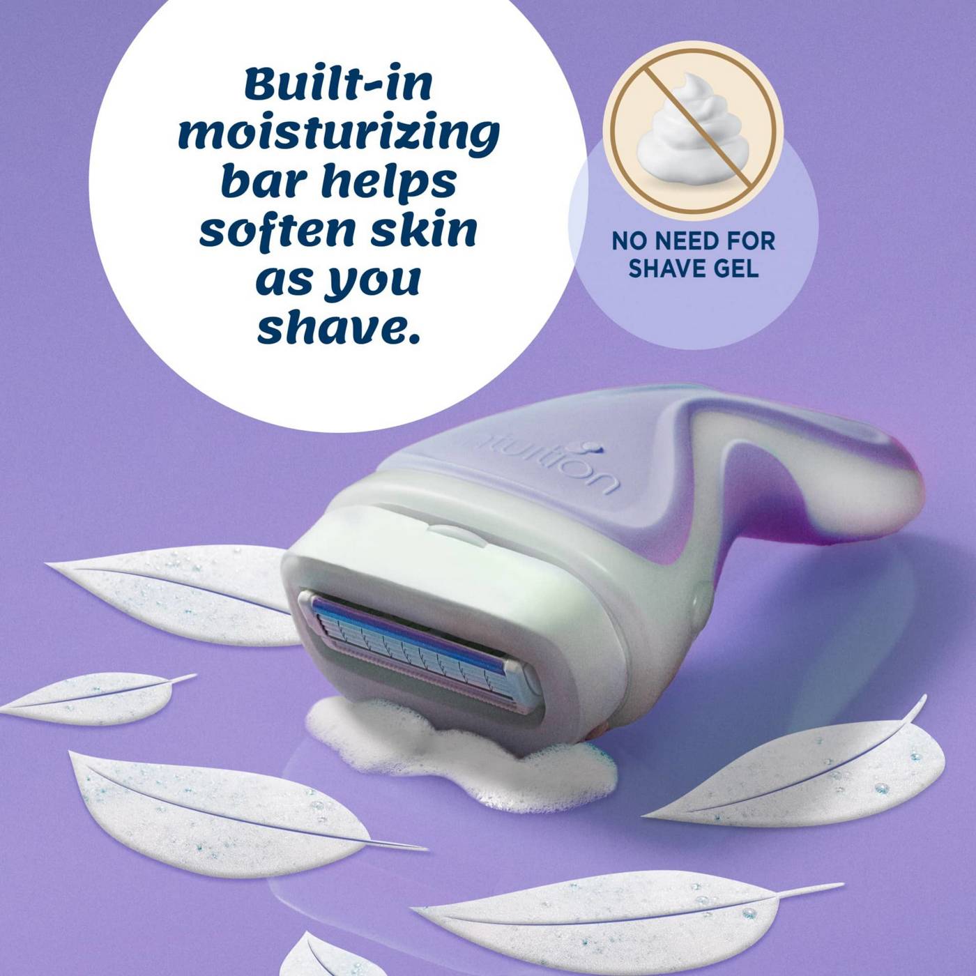 Schick Intuition Pure Nourishment Razor + 2 Blade Refills; image 9 of 9