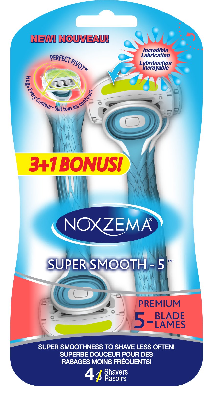 Noxzema Perfect Pivot 5 Blade Shavers - Shop Razors &amp; Blades at H-E-B