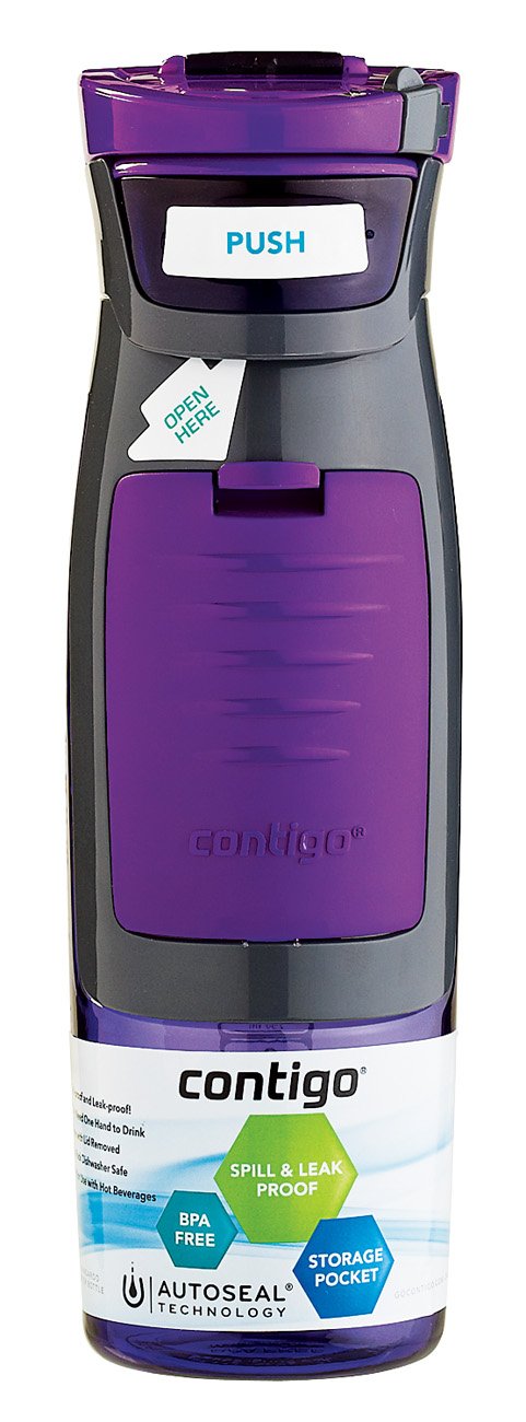 CONTIGO 24 oz Autoseal Kangaroo Water Bottle- Purple - Shop Travel