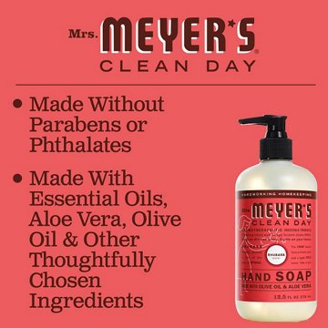 Mrs. Meyer's Clean Day Rhubarb Scent Liquid Hand Soap