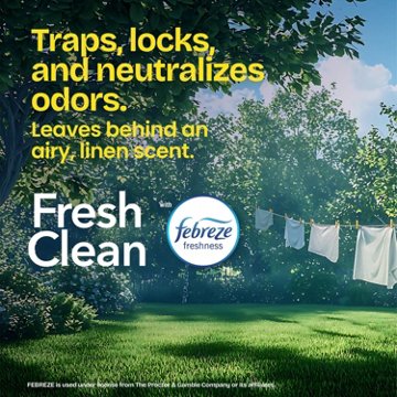 Glad ForceFlex Tall Kitchen Drawstring Trash Bags, 13 Gal - Gain Fresh Clean with Febreze, 80 ct