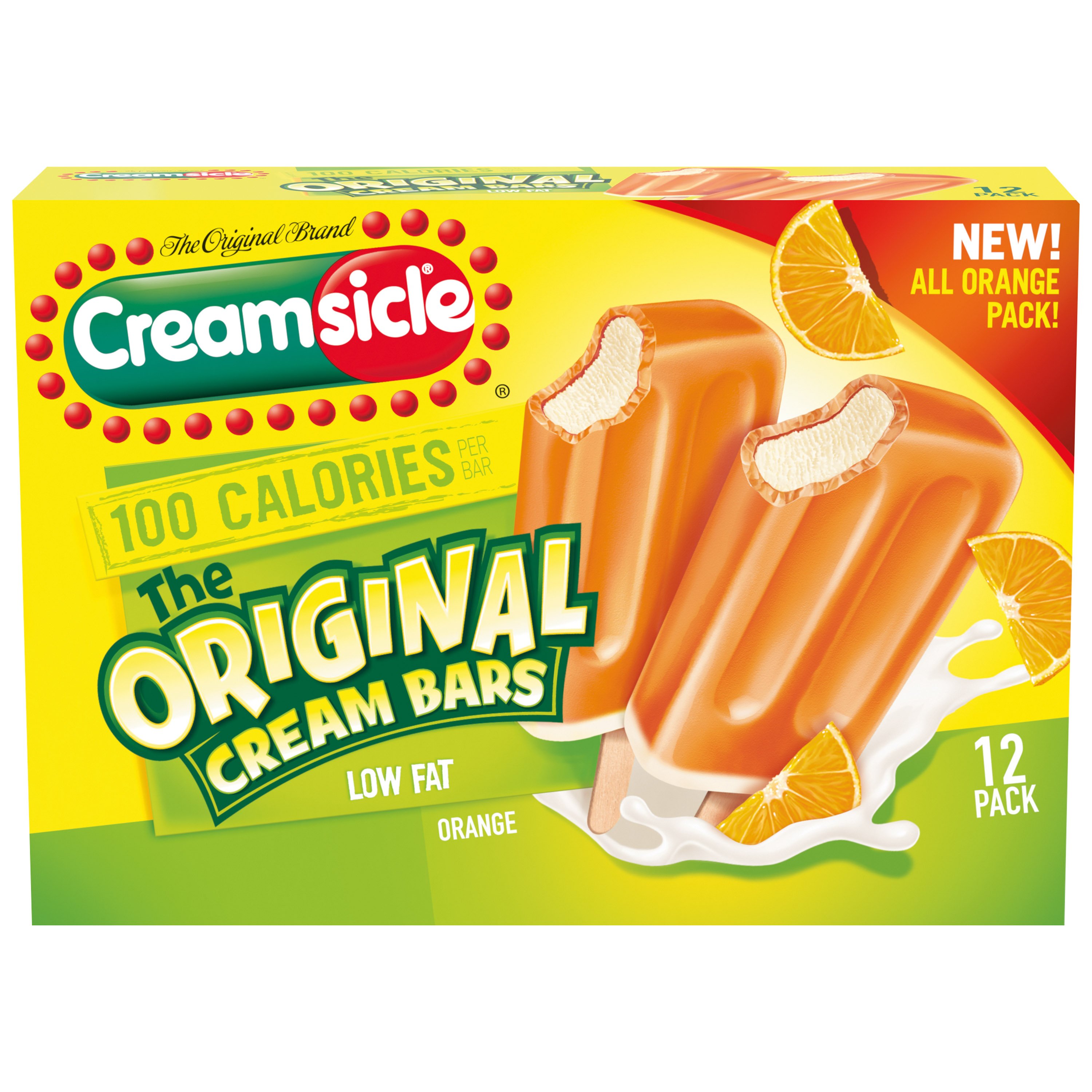 Creamsicle 100 Calorie Original Lowfat Orange Cream Bars - Shop Ice Cream &  Treats at H-E-B