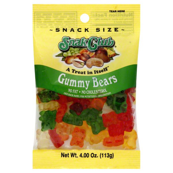 Snak Club Snack Size Gummy Bears - Shop Candy at H-E-B