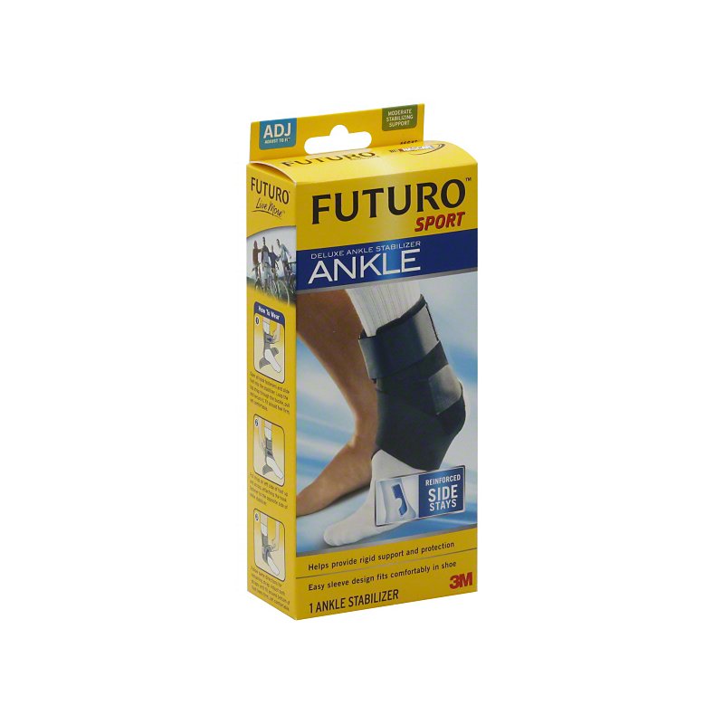 Futuro Sport Deluxe Ankle Stabilizer Moderate Support Adjust To Fit ...