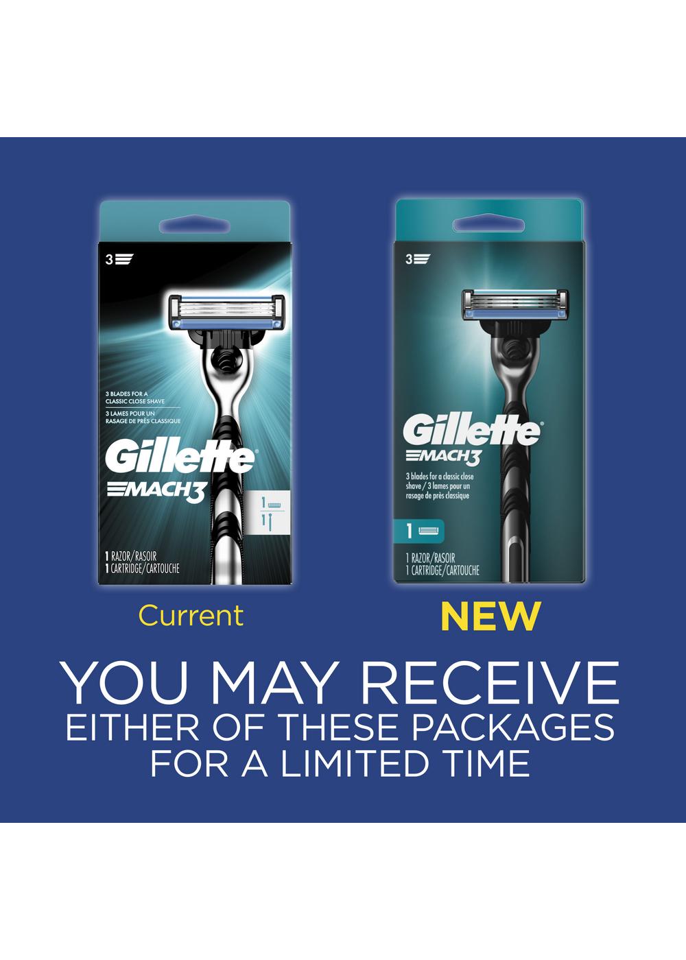 Gillette Mach3 Shaving Razor + 1 Blade Refill for Men; image 2 of 5