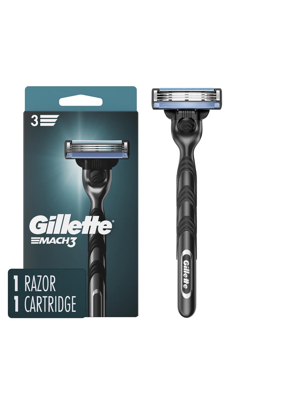 Gillette Mach3 Razor + Blade Refill; image 3 of 9