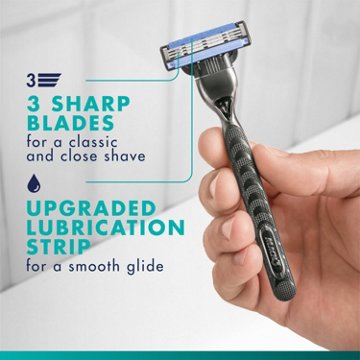 Gillette Mach3 Shaving Razor + 1 Blade Refill for Men, 1 ct