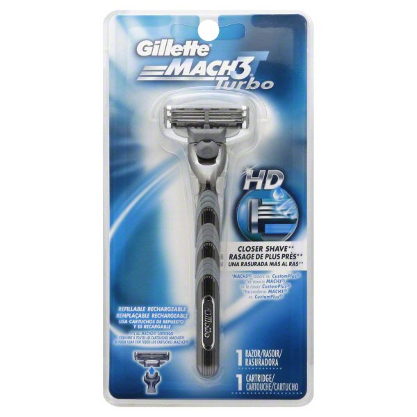 Gillette Mach3 Turbo HD Razor and Cartridge