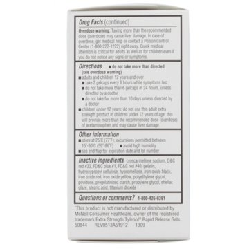 H-E-B Acetaminophen Fever & Pain Relief Gelcaps – 500 mg, 100-ct