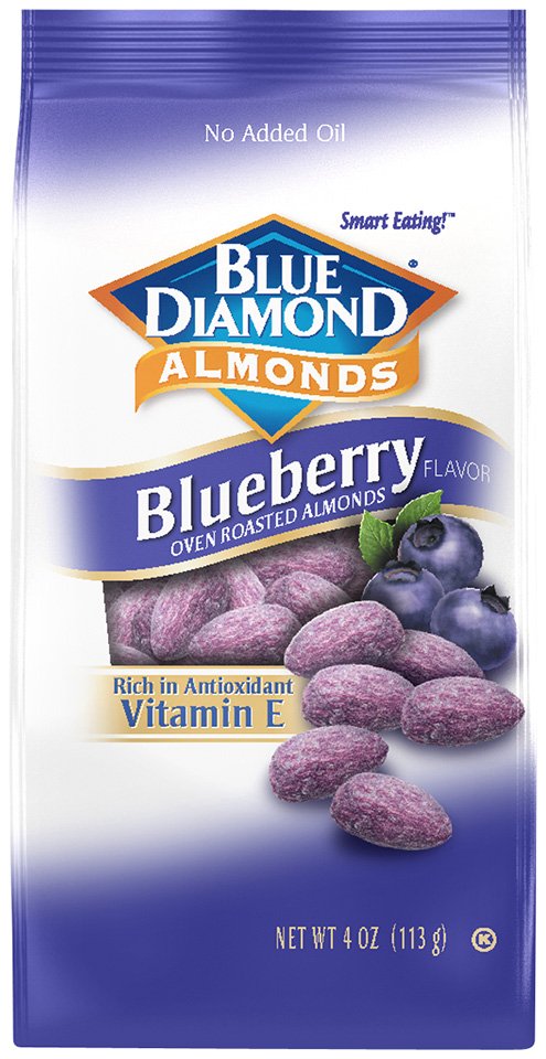 Blue Diamond Blueberry Flavored Oven Roasted Almonds - Shop Nuts ...