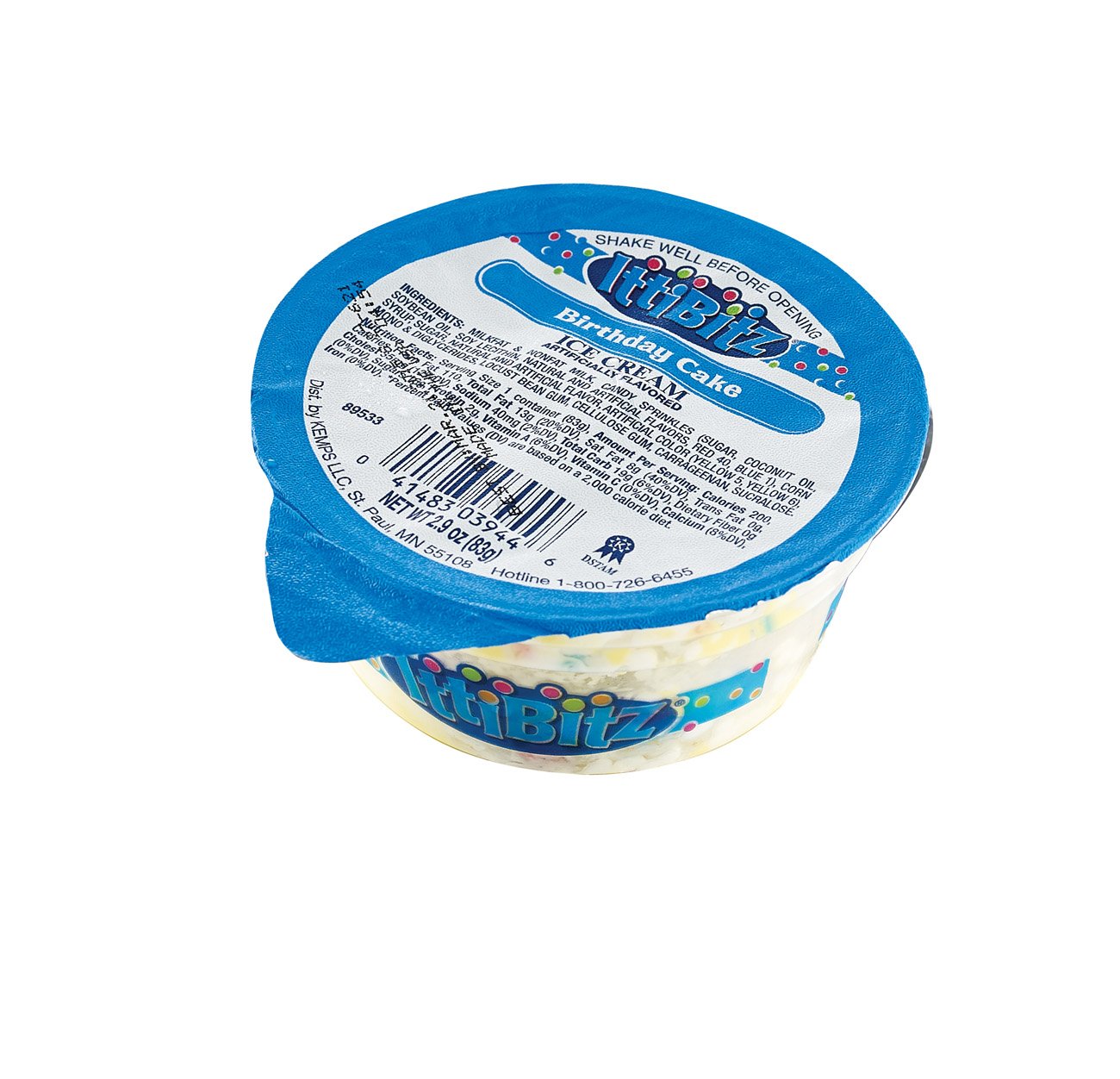 Kemps Ittibitz Birthday Cake Ice Cream Shop Ice Cream at HEB