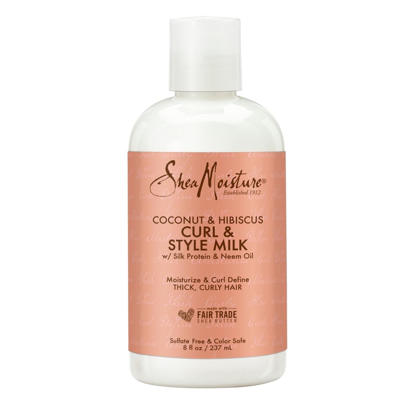 SheaMoisture Coconut & Hibiscus Curl & Style Milk; image 1 of 6
