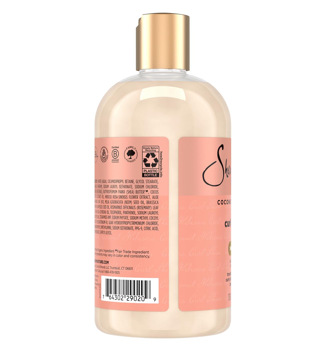 SheaMoisture Curl and Shine Shampoo - Coconut and Hibiscus; image 3 of 9