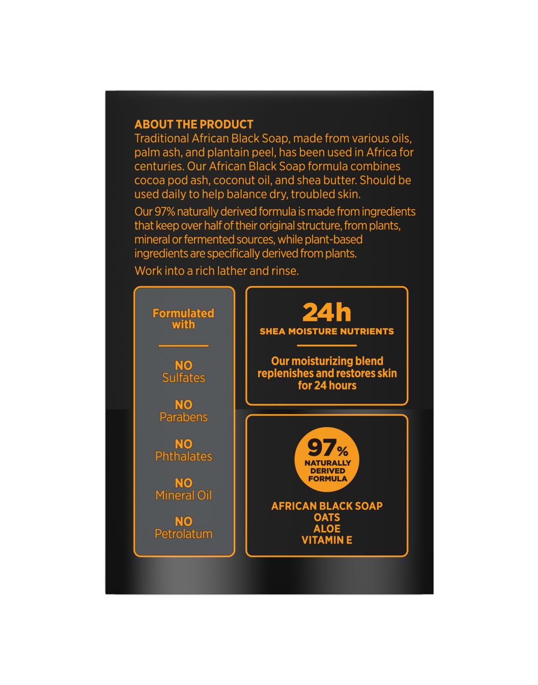 SheaMoisture African Black Soap with Shea Butter for Troubled Skin; image 3 of 5