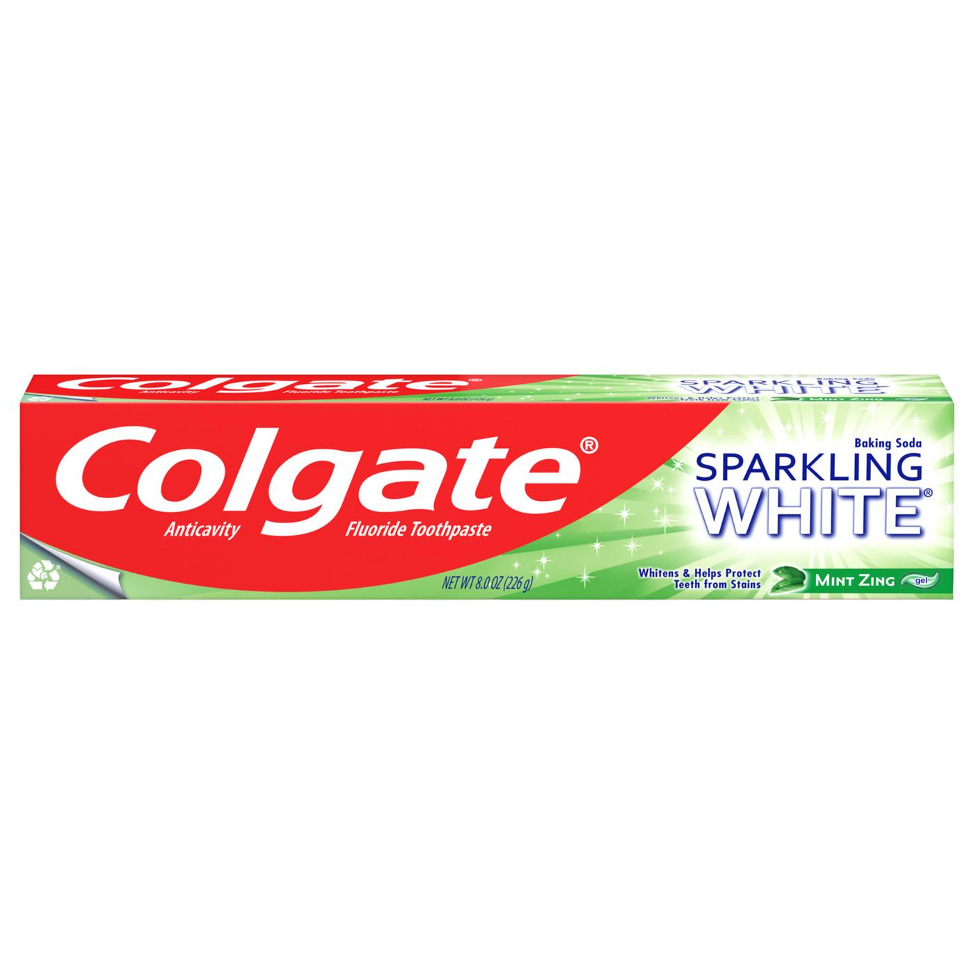 Colgate Sparkling White Anticavity Toothpaste - Mint Zing; image 1 of 3