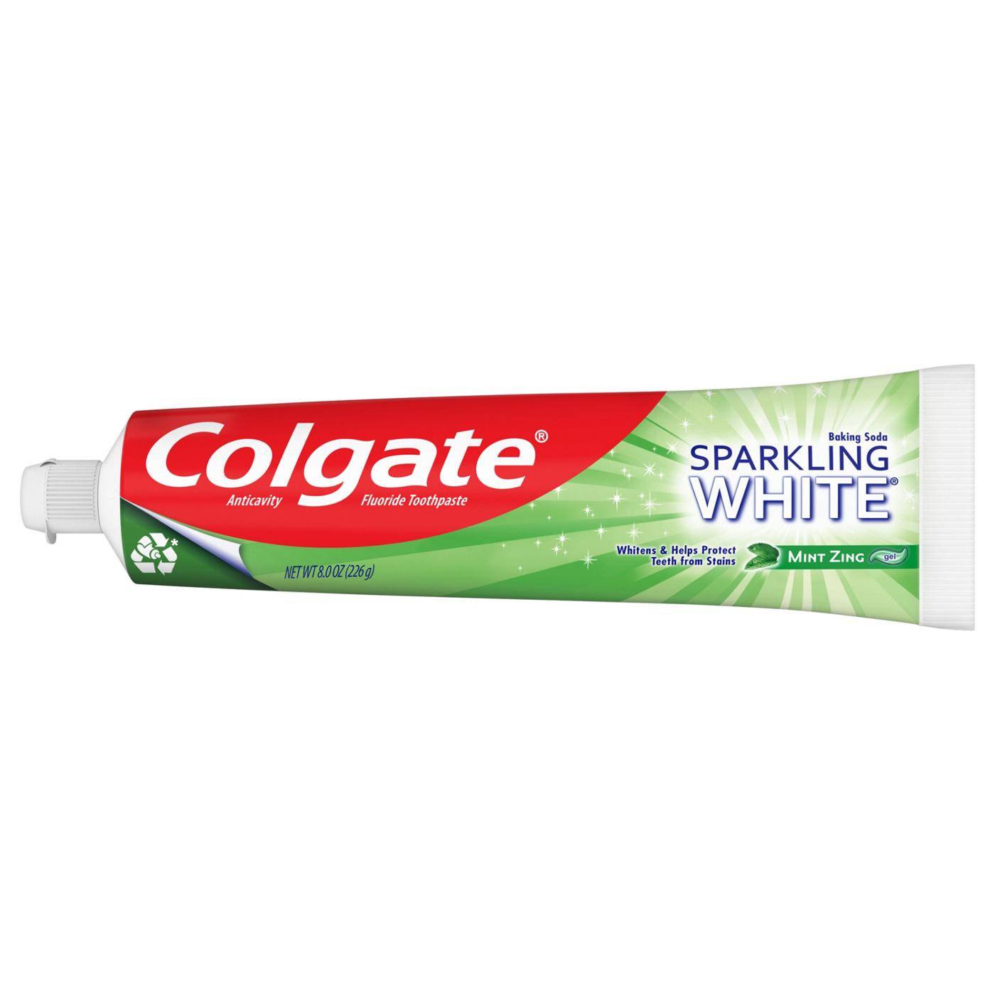 Colgate Sparkling White Anticavity Toothpaste - Mint Zing; image 2 of 3