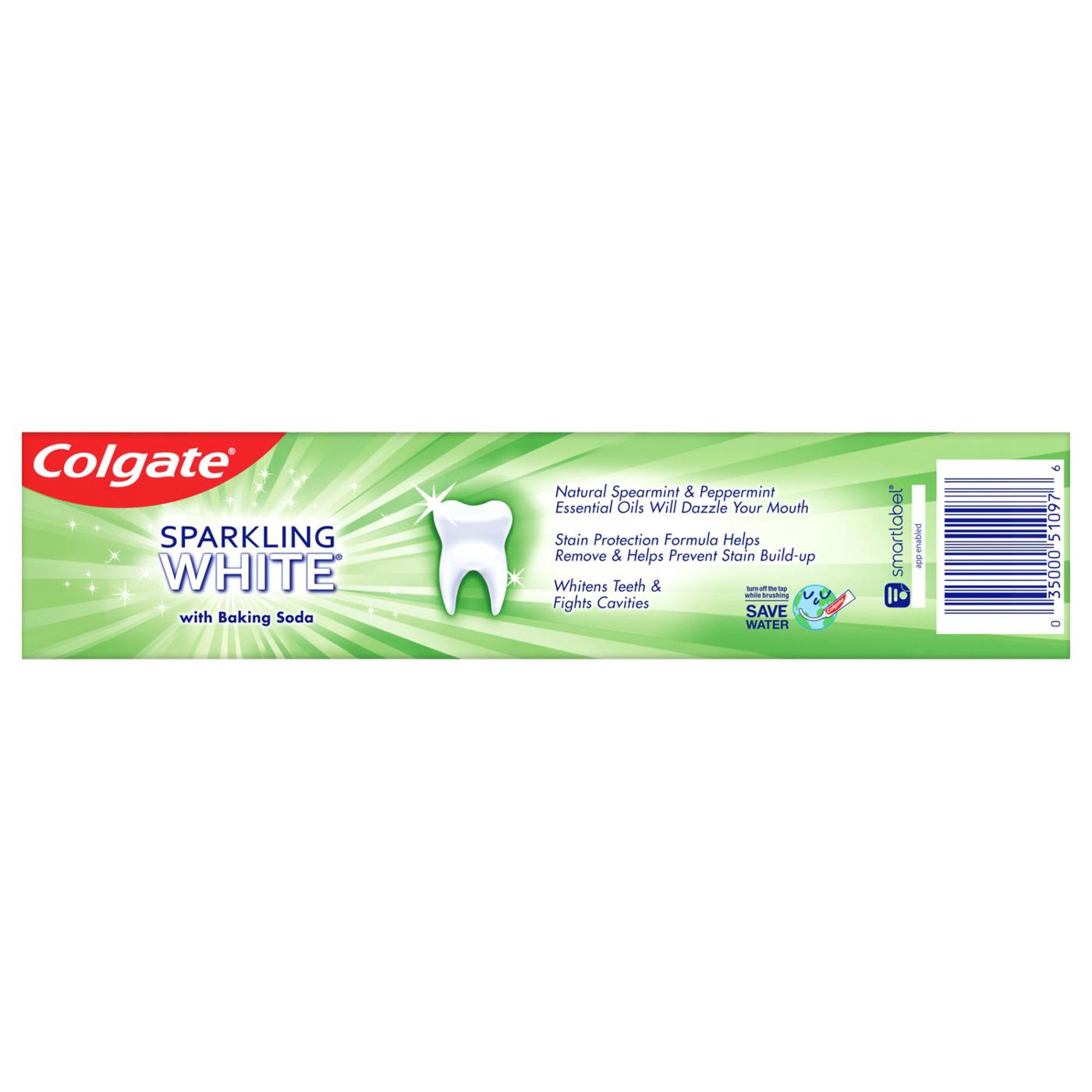 Colgate Sparkling White Anticavity Toothpaste - Mint Zing; image 3 of 3